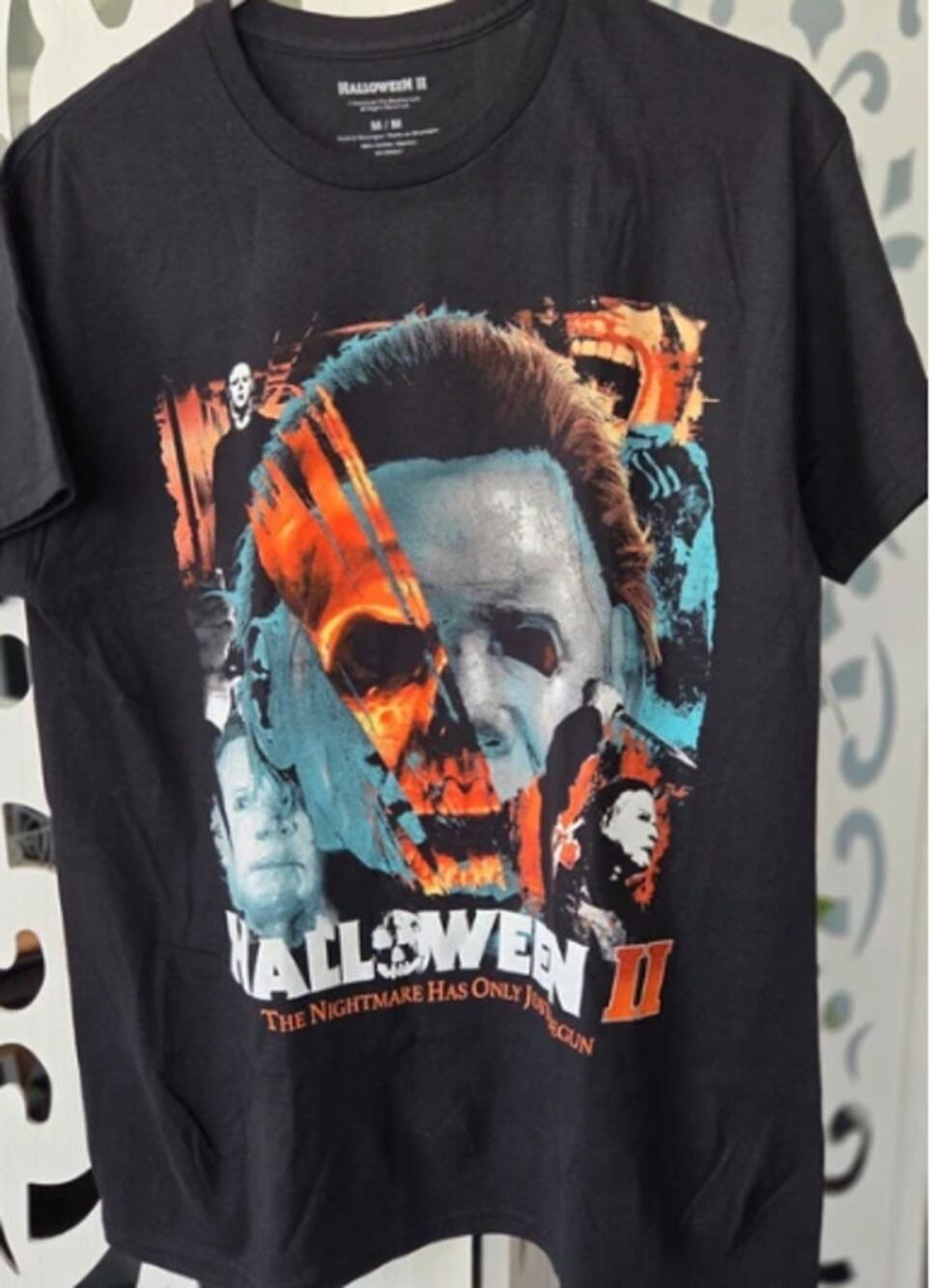 NWT Halloween Michael Myers Graphic Tee Shirt Mens Medium M Black Horror Movie
